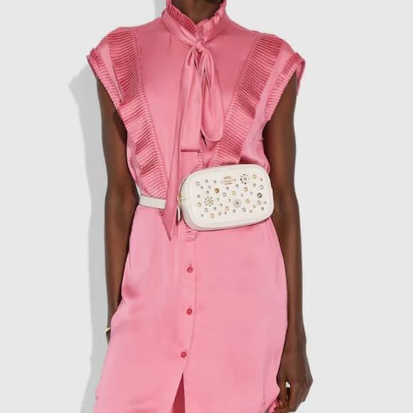 RETAIL Coach Tea Rose & Rivets Bum Bag - Picture 5 of 11